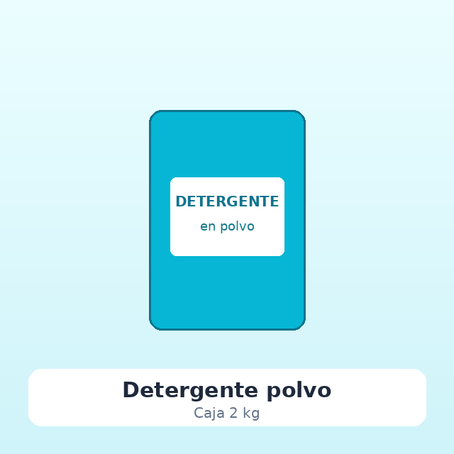 Detergente en polvo (2 kg)