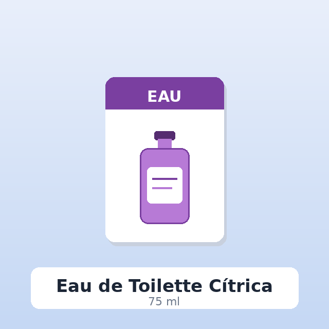 Eau de Toilette Cítrica (75 ml)