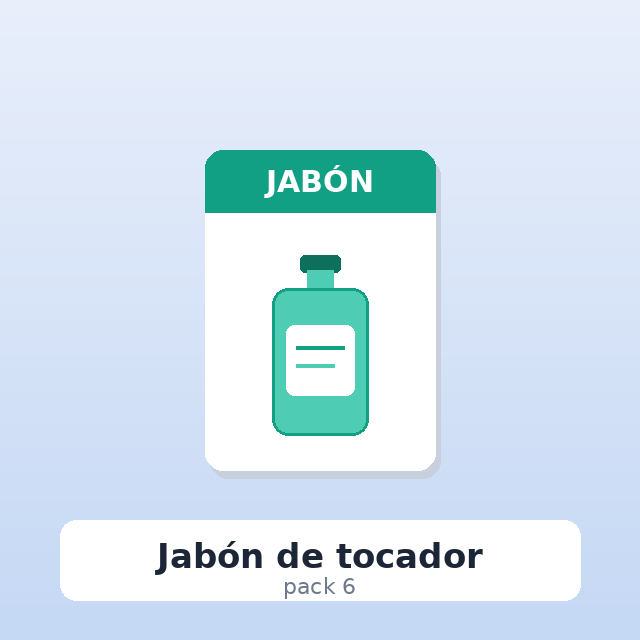 Jabón de tocador (pack 6)
