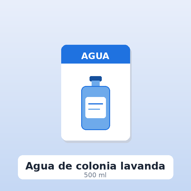 Agua de colonia lavanda (500 ml)