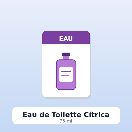 Eau de Toilette Cítrica (75 ml)