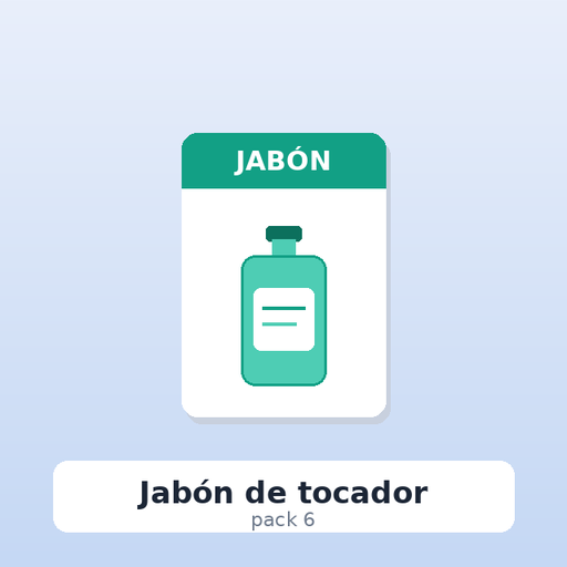 Jabón de tocador (pack 6)