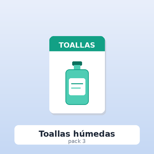Toallas húmedas (pack 3)